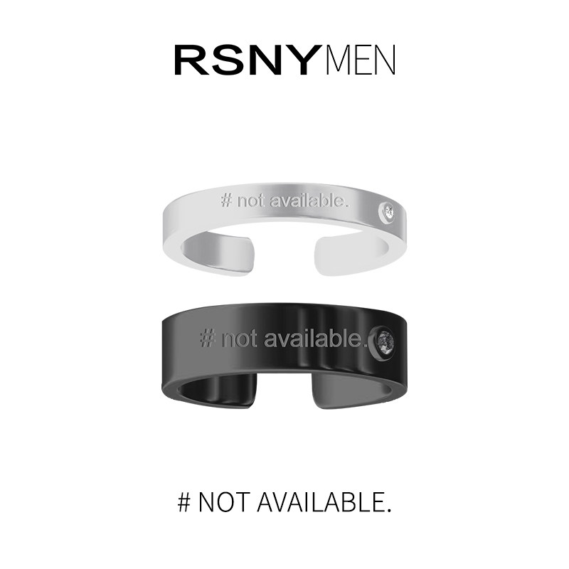 rsny men男开口戒简约小众情侣戒指 RSNY RIPPLE SPIRAL戒指/指环