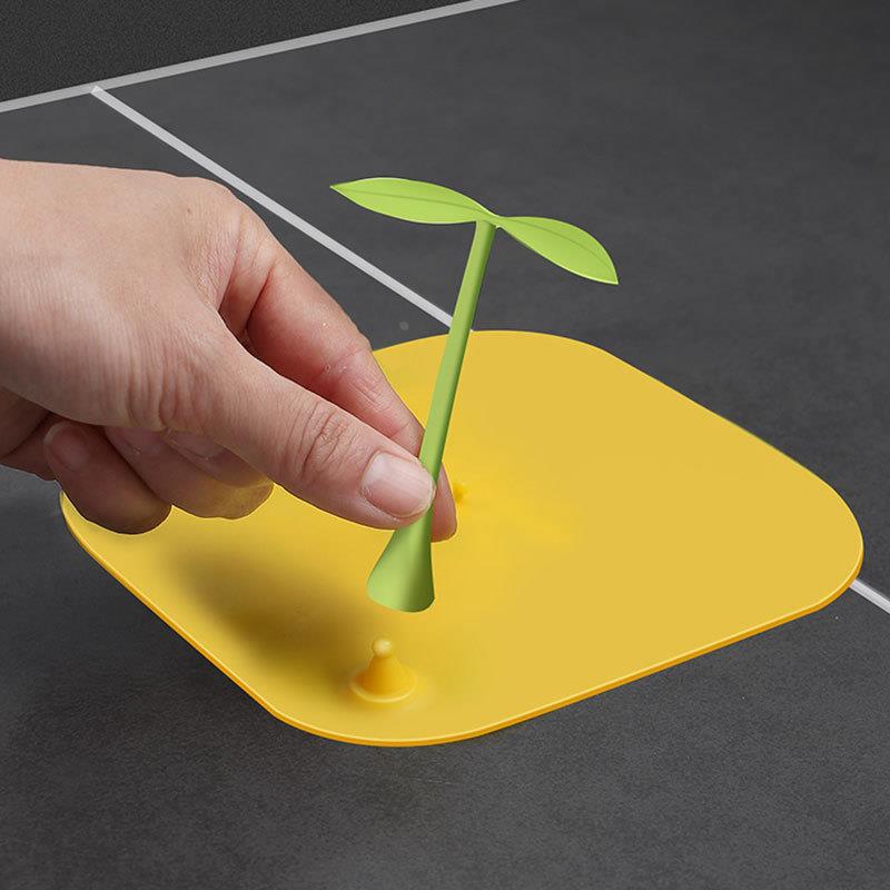 地漏盖家用小豆芽地漏硅胶下水道防臭盖卫生间防虫盖豆苗地漏垫