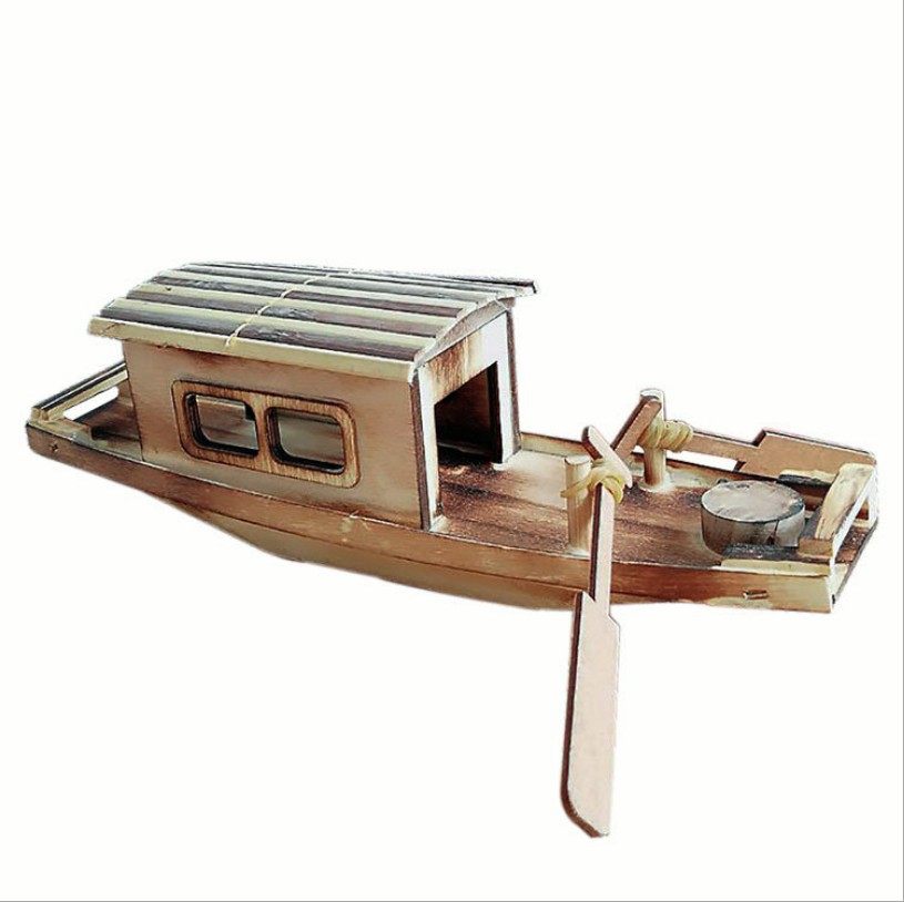 厂家直销新款木质工艺品航海小船模 企货居工艺船