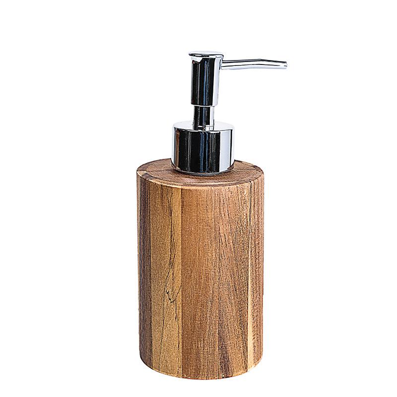 木质分装瓶套装按压式沐浴露洗发水洗手液小瓶子空瓶便携式乳液瓶 - 图3