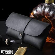 Smoke bucket Pack PU leather Two-bucket leather Smoke Bucket Containing bag Jane about portable smoke bucket box Lighter Accessories Bag