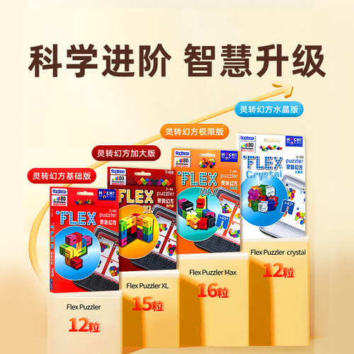 一刻馆灵转幻方魔方魔条魔蛇拼图益智玩具积木线性魔方进阶锻炼 - 图0