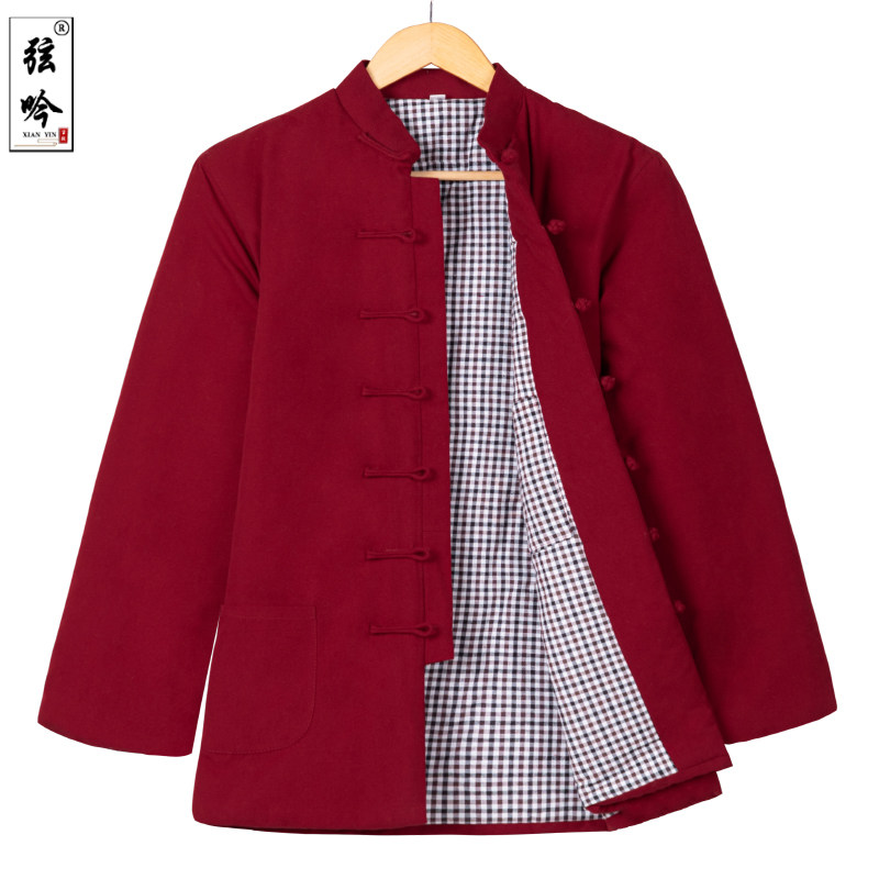 盘扣老式棉衣服 弦吟唐装