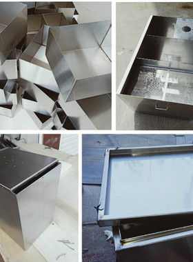 304/201不锈钢板材剪板激光切割加工定做水箱槽盒子托盘折弯焊接