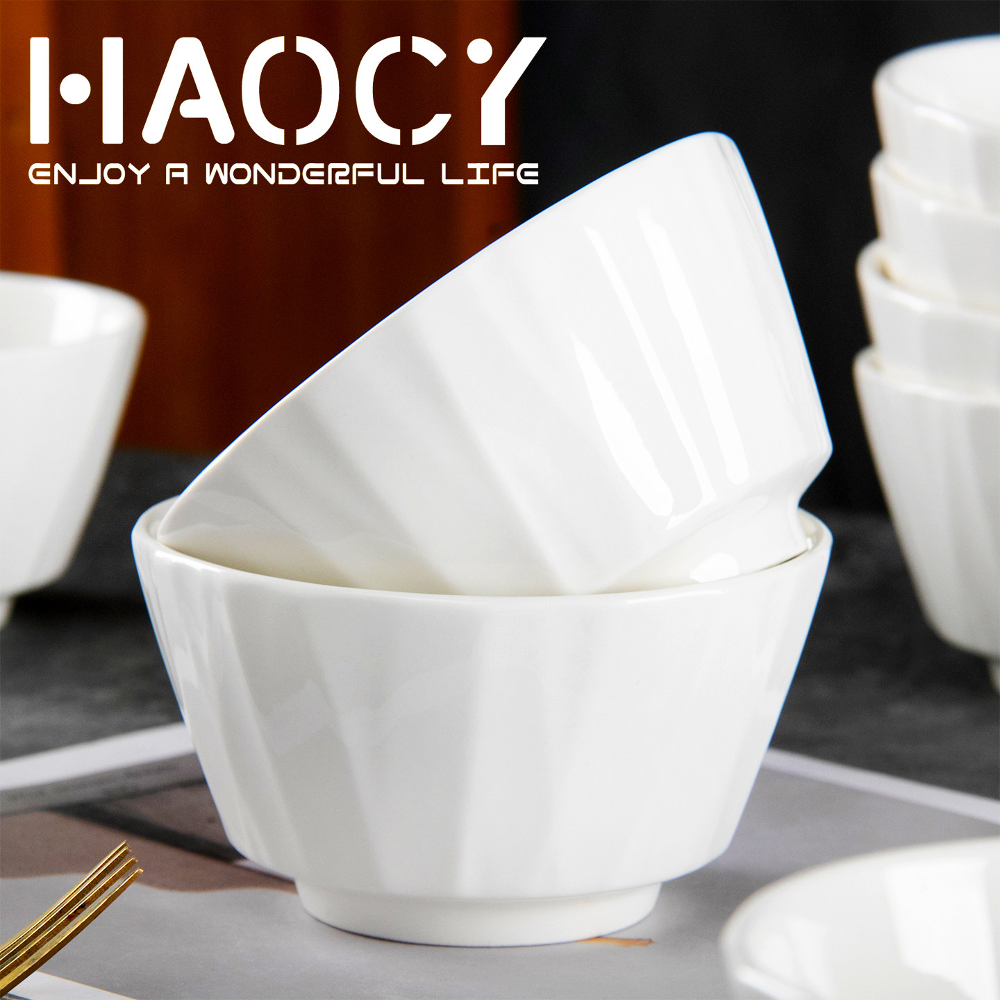 米饭碗家用面条碗高颜值泡面碗高级感小碗陶瓷釉下彩碗具吃饭碗,淘宝优惠券,粉丝福利购,淘宝优惠卷