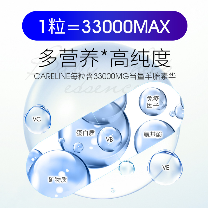 【自营】Careline澳洲原装进口羊胎素胶囊200粒/盒保养卵巢羊胎盘-图1