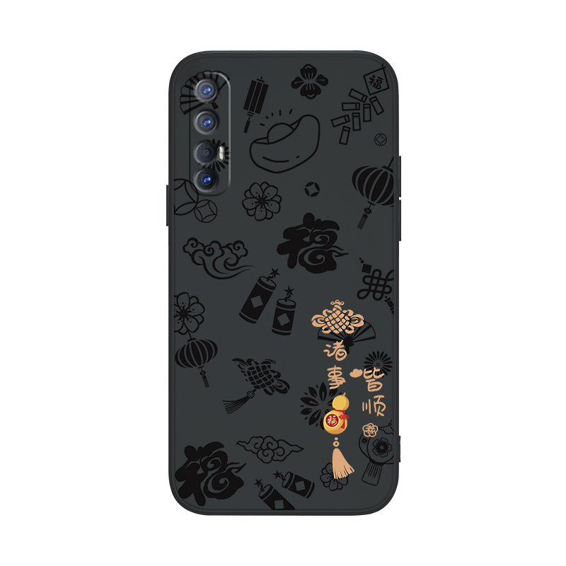 平安喜乐适用oppoReno3Pro手机壳Reno3Por5G新款OPPO套pcrm00男0pp0ppoReno女opopReno新年oppor曲屏opρo软 - 图1