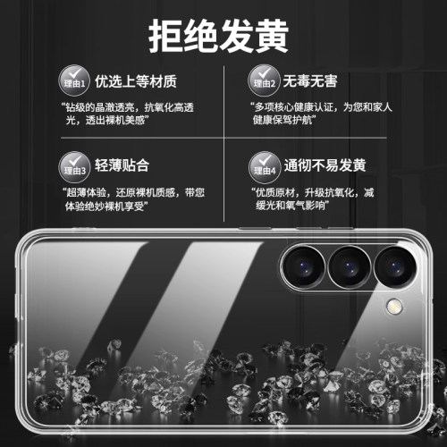 适用三星S23手机壳s23ultra/s23fe/s23+透明新款galaxys23十galaxy硅胶u5G保护套samsungs外壳plus超薄防摔加 - 图2