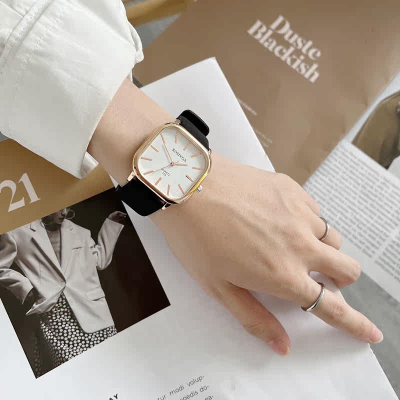 美式复古大方盘女士潮流欧美感手表 楠棠国产腕表