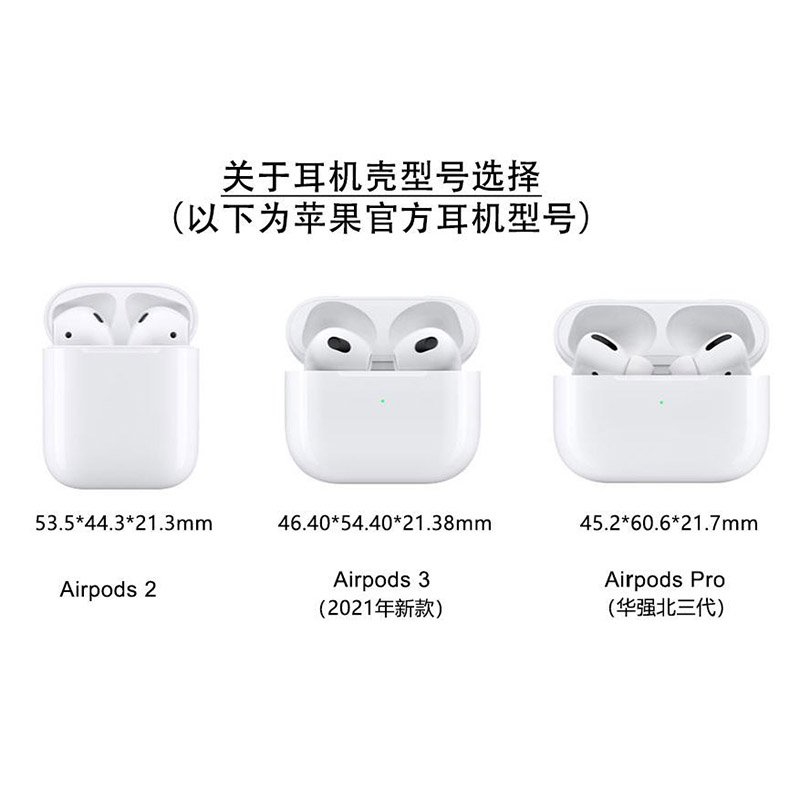 炫酷立体防滑防摔AirPodsPro耳机套带挂钩适用苹果蓝牙耳机壳Airpods3保护套二2代耳壳简约朋克apple四代新款-图2