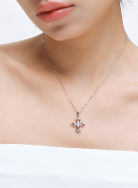 ClassybyCH 银饰 珠汐浮游系列 光颂·LumiHymn 十字架吊坠