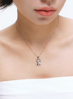 ClassybyCH 银饰 珠汐浮游系列 珠影·PerleOmbre 十字架吊坠