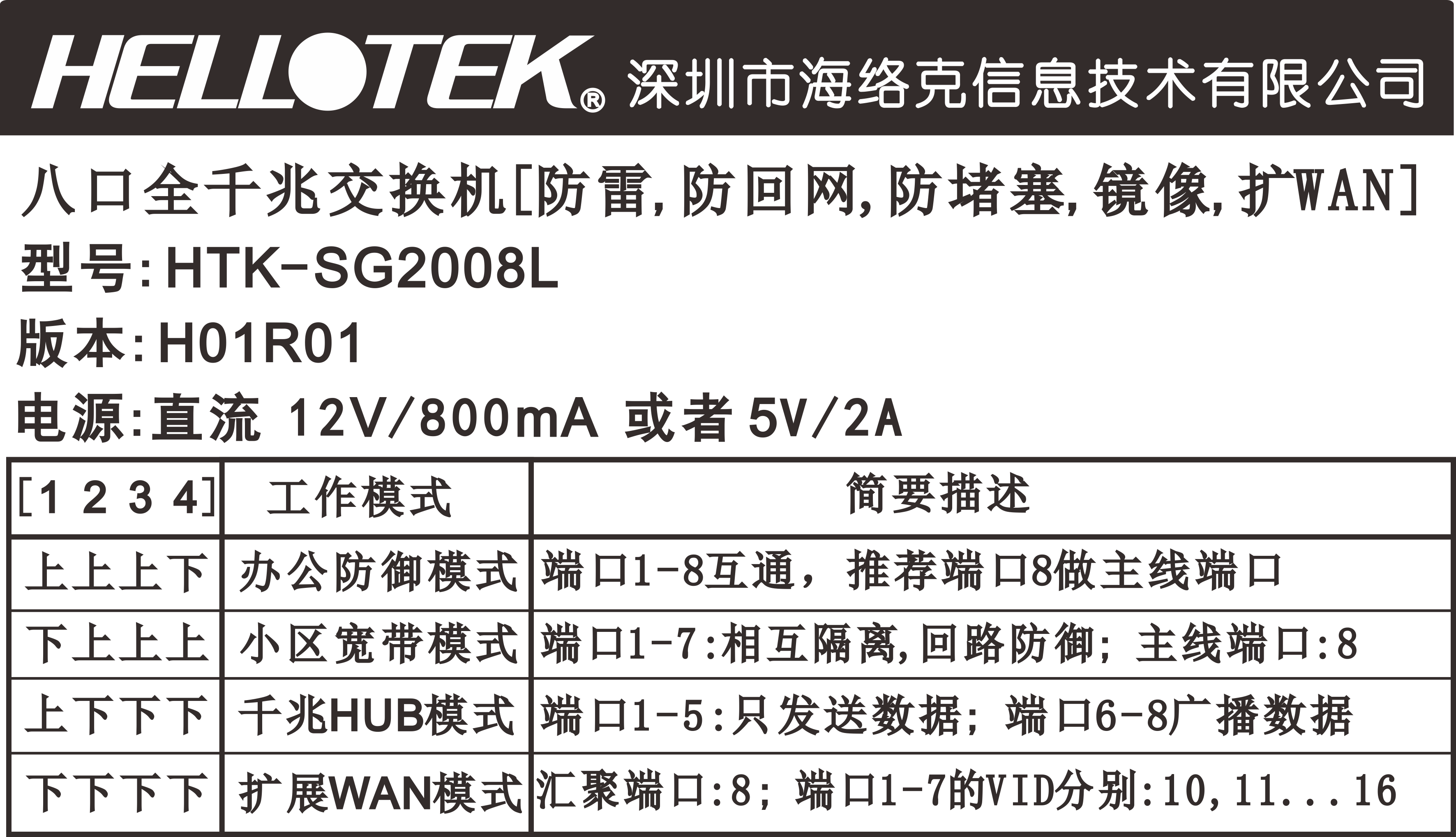 SG1008D SG2008L 2010L 8 10口千兆交换机 防回路 防雷 防LAN路由 - 图1