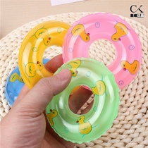 Hamster swimming ring Frog turtle small Ducks Parrot Mini Small Darling Fish Tank Floating Circle Baby Bath Toy Hands