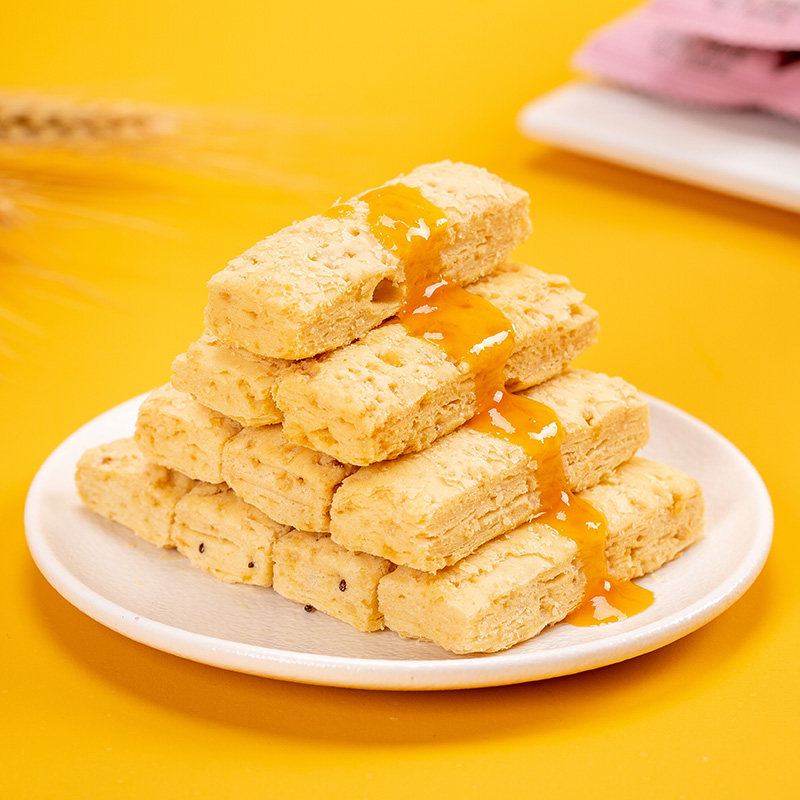 网红哥布林咸蛋黄原味果仁粗粮饼干 哥布林传统糕点