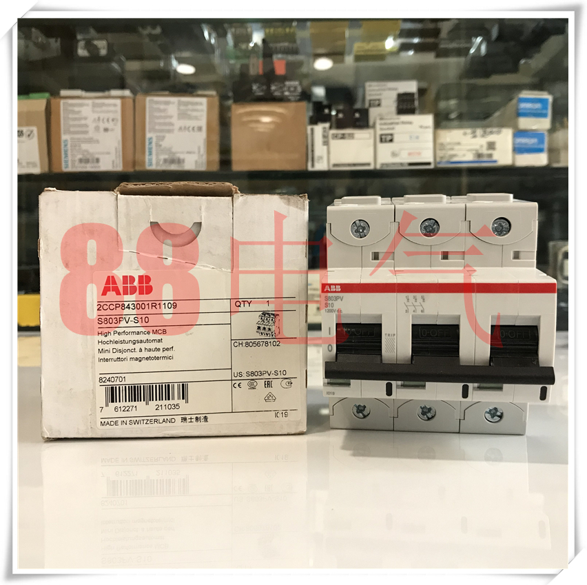 ▲原装正品▲ 瑞士ABB，S803PV-S10（瑞士制造）光伏专用 1200VDC - 图0