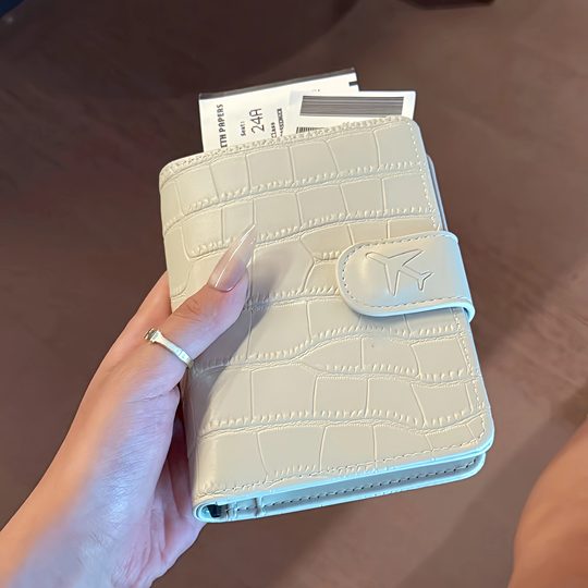 Anti-theft passport card bag ID boarding pass storage bag ticket wallet integrated