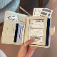 Anti-theft passport card bag ID boarding pass storage bag ticket wallet integrated