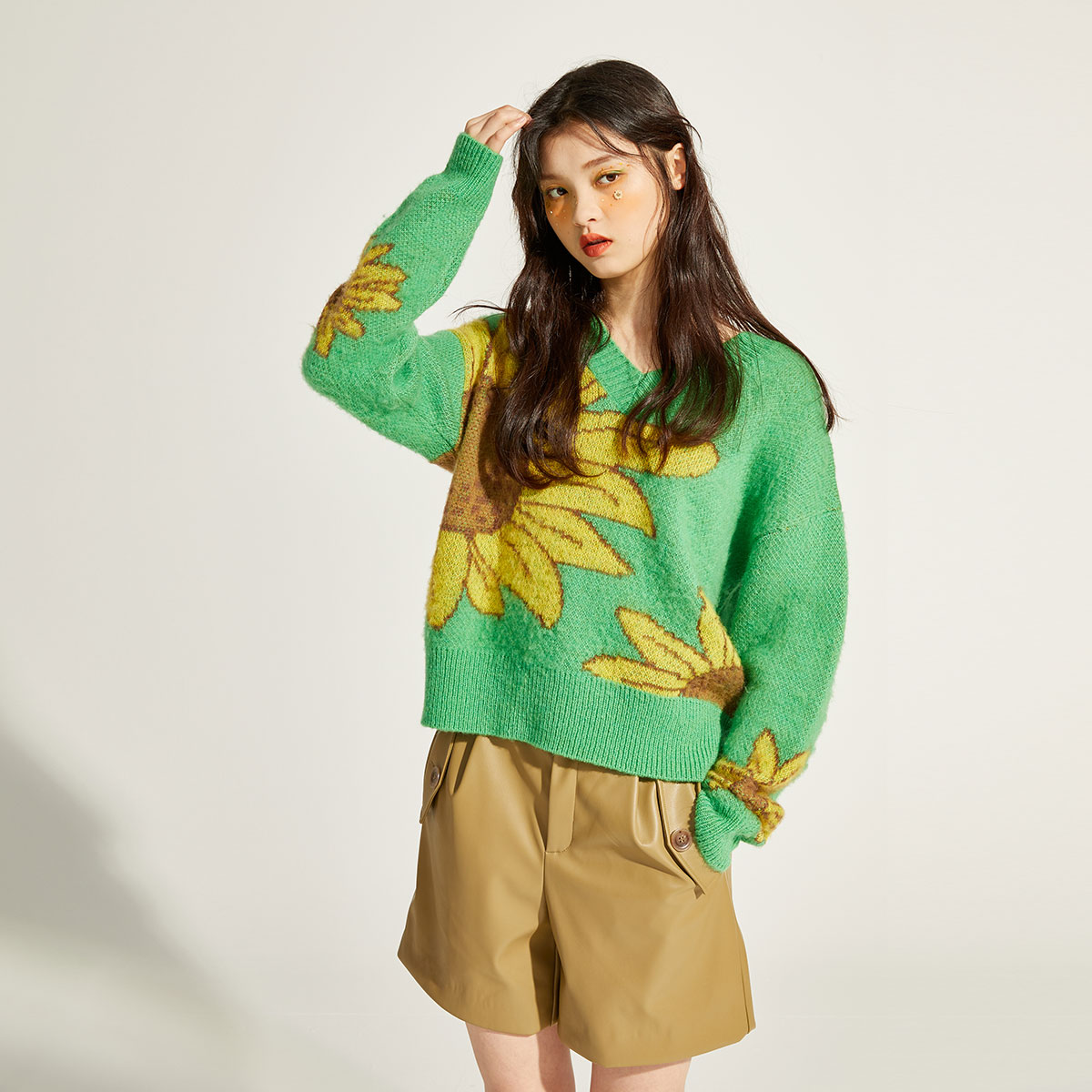 太平鸟秋冬外穿2020新款长袖风毛衣 太平鸟慕淳毛衣