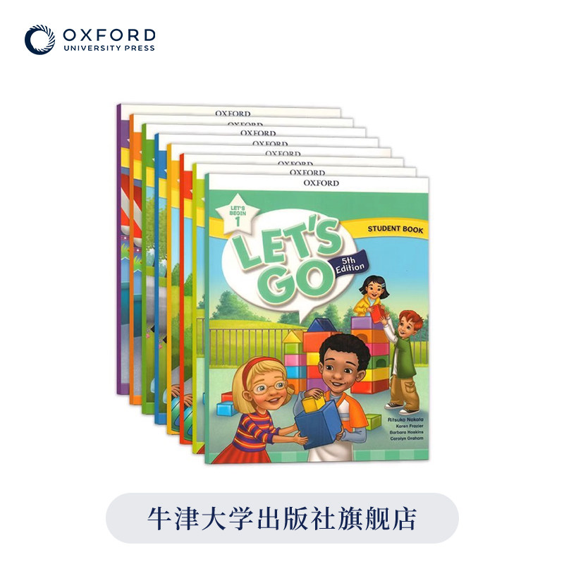 正版牛津letsgo教材第五版 英文原版 牛津少儿英语学习 Begin/1/2/3/4/5/6级别 寒暑假英语学习 lets go教材 适合6-12岁
