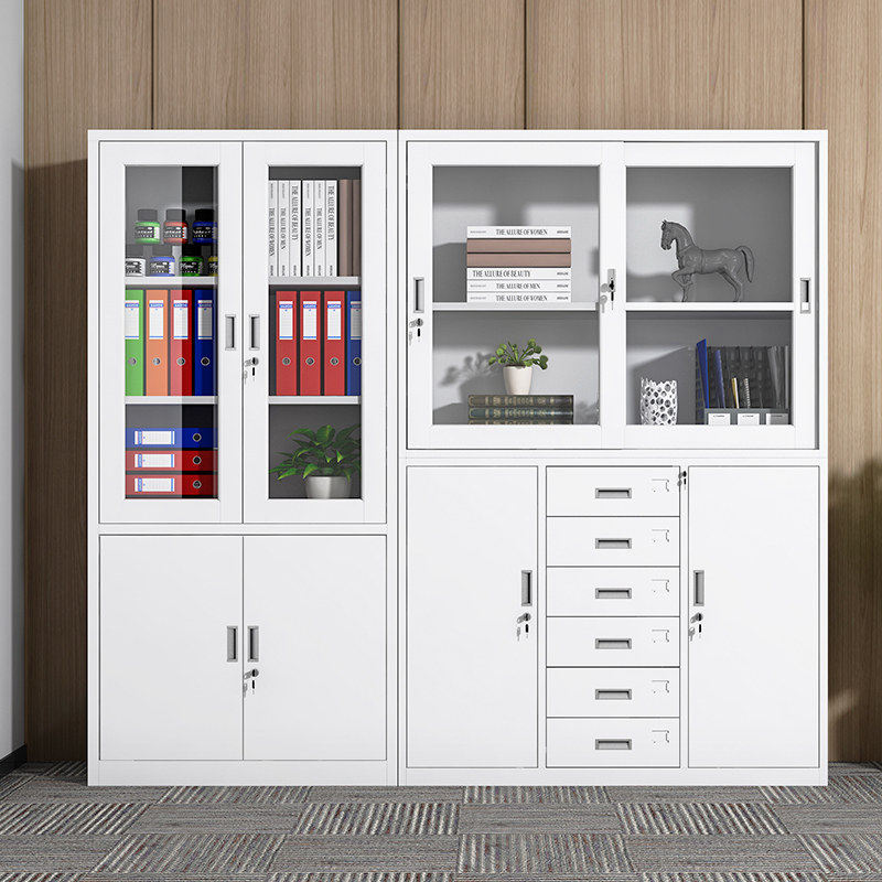 办公室文件柜铁皮柜资料柜钢制档案资料柜带锁储物柜铁柜,淘宝优惠券,粉丝福利购,淘宝优惠卷