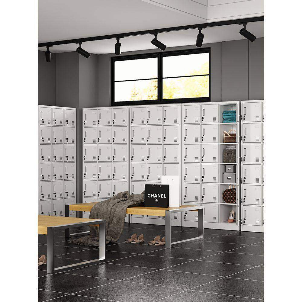 18门更衣柜钢制员工带锁储物柜多门收纳换衣柜存包柜鞋柜铁皮柜子,淘宝优惠券,粉丝福利购,淘宝优惠卷