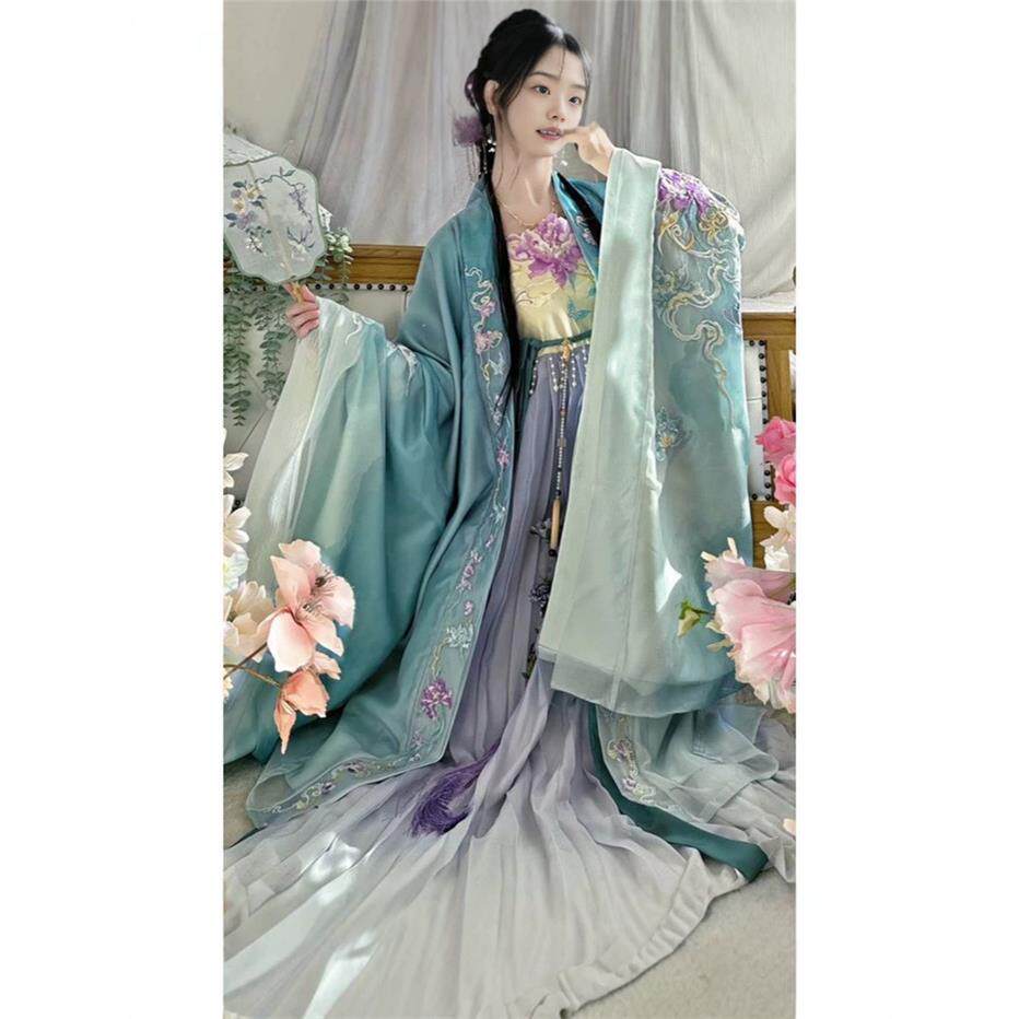 Original Hanfu female Tang style Chinese style thorn