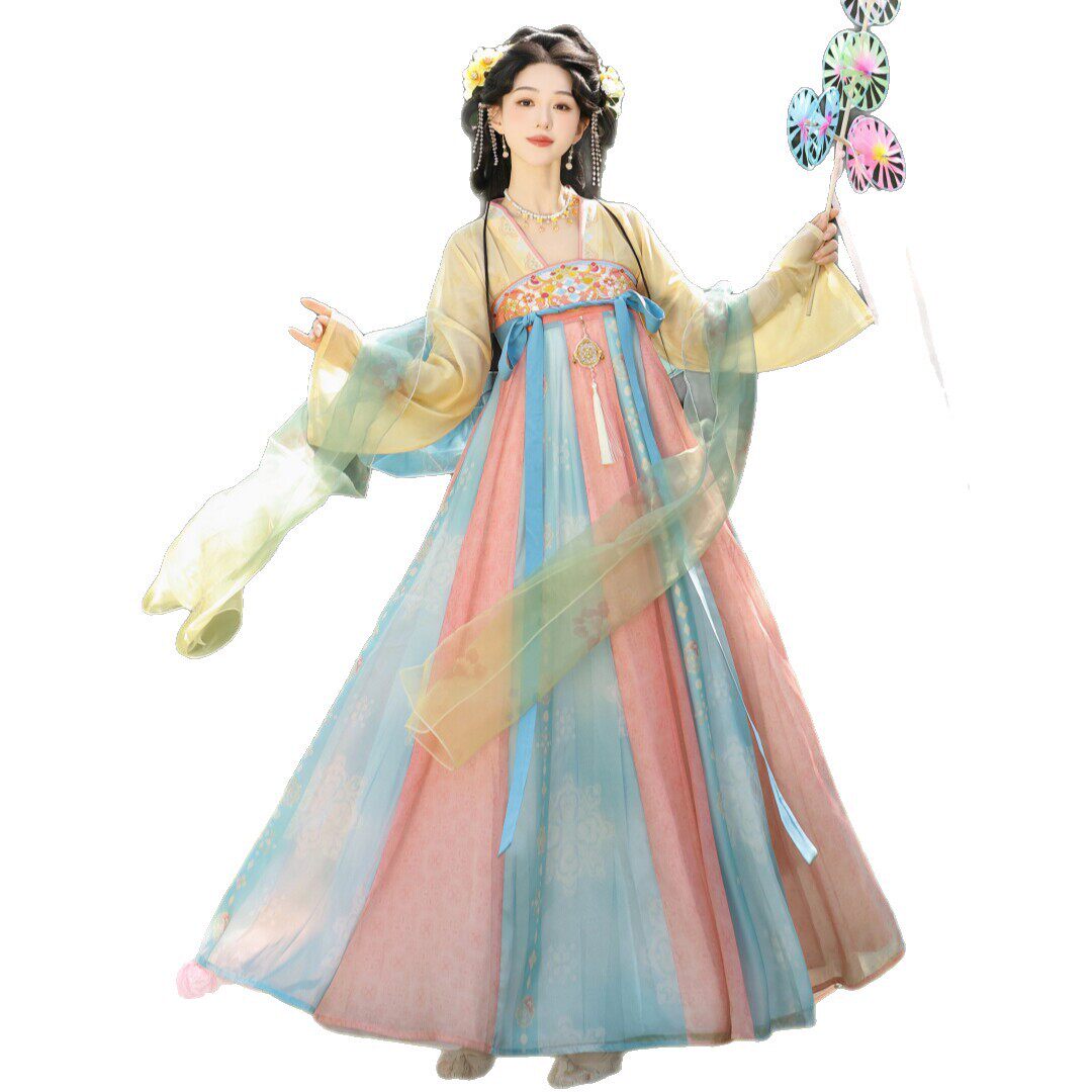Yunxiu Tang-made chest-length improved dress