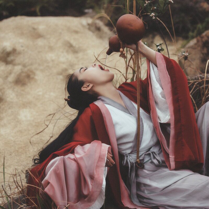 Spring and Autumn waist-length Wei and Jin style women's Hanfu