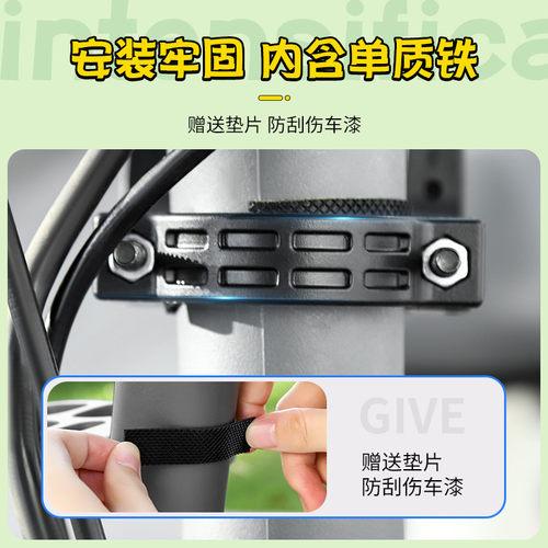 通用电动车挂钩前置电瓶自行车中间前挂钩免打孔挂物神器头盔书包 - 图2