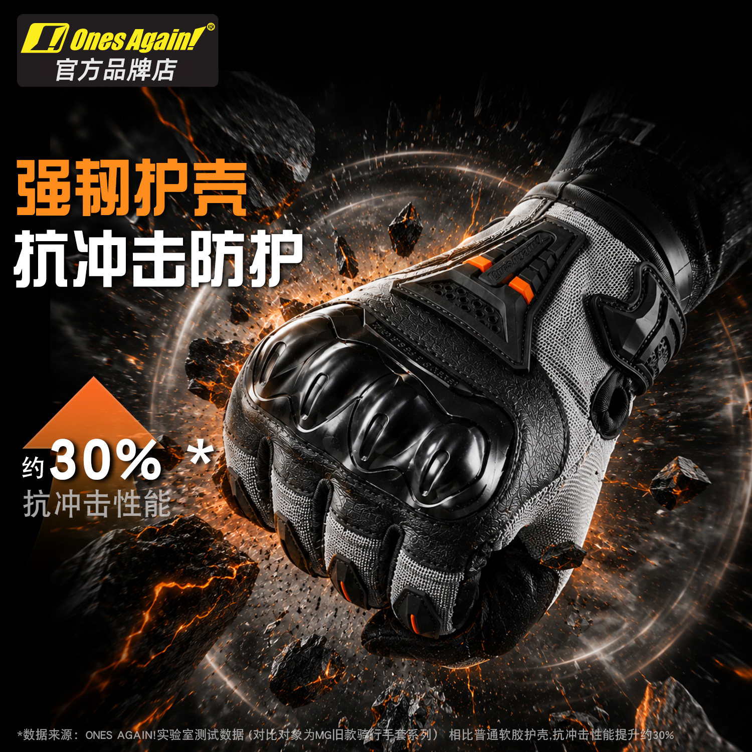 Summer motorcycle anti-fall carbon fiber gloves, breathable and non-slip