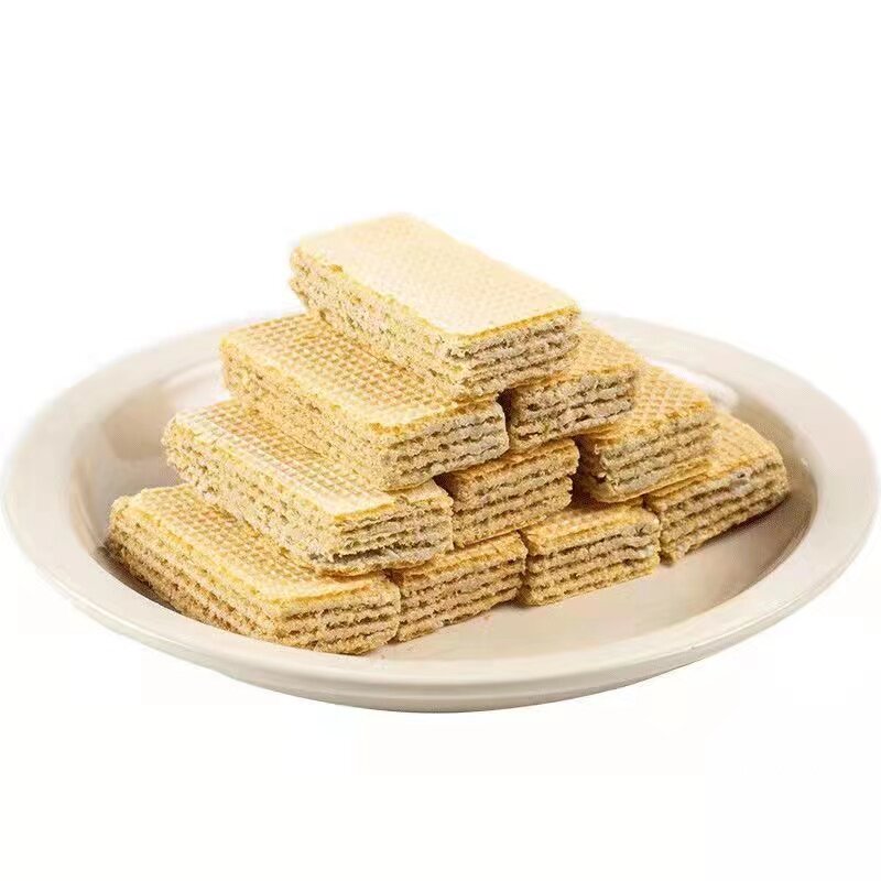黑米粗粮五黑夹心多层早餐威化饼干 紫狼山传传统糕点