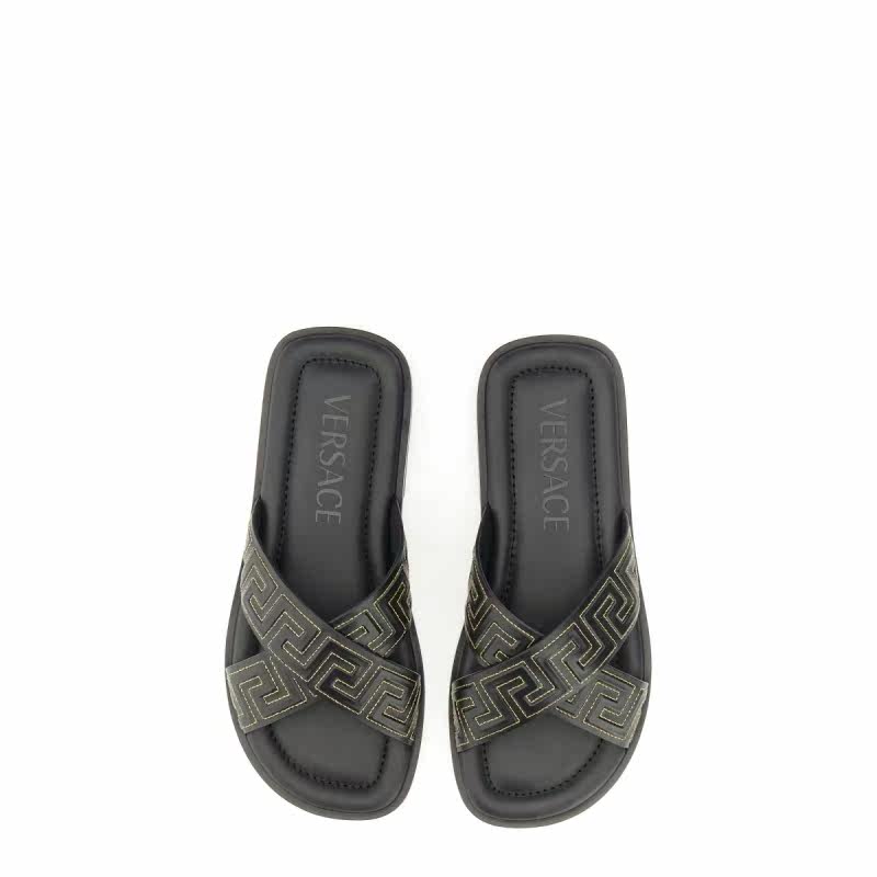 versace /范思哲新款logo印花男鞋 EleonoraBonucci海外一字拖