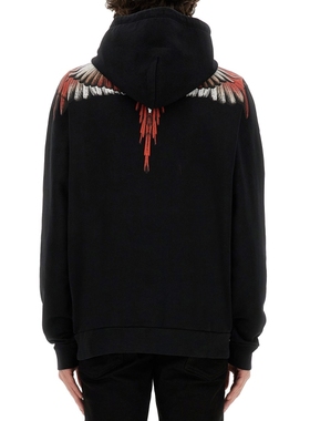 MARCELO BURLON(箱包)新款男士时尚休闲开衫运动衫翅膀卫衣SS24