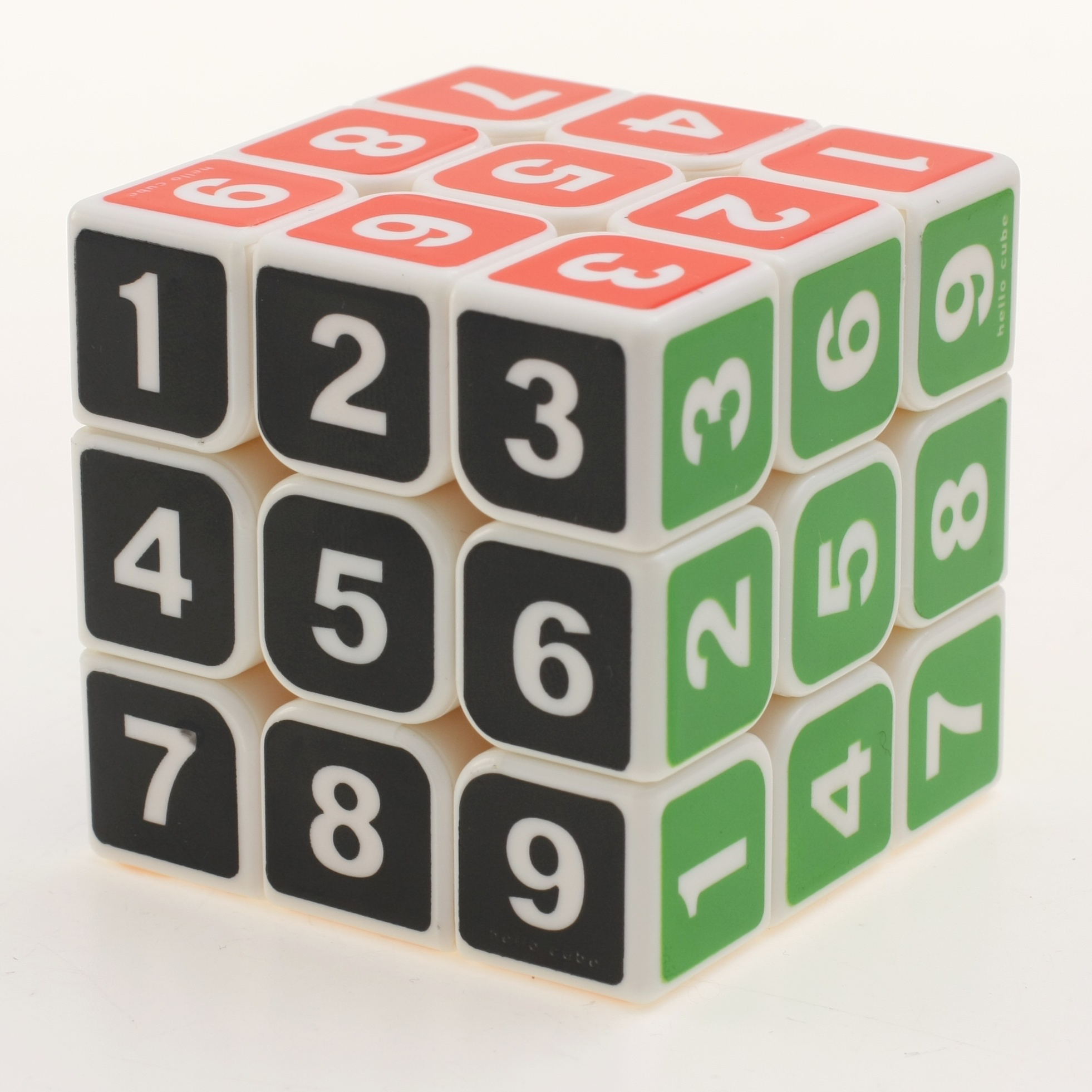 zcube透明数字魔方三阶顺滑异形玩具益智儿童初学者开发智力礼物