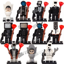 No double war god toilet people super TV people monitor people sound people assemble building blocks man toy KDL818