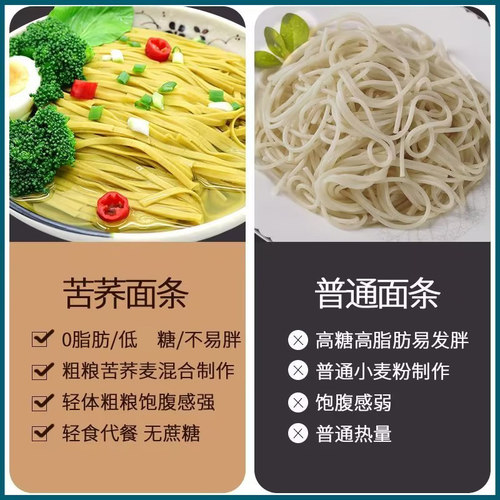 苦荞面条贵州特产面条荞麦面条挂面粗粮面条0脂肪健身糖友可选 - 图2