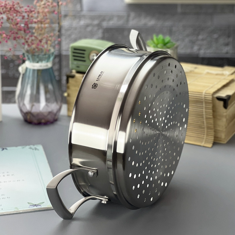 加厚加高加深防烫把手双耳食品级304不锈钢蒸笼蒸格架片包子馒头,淘宝优惠券,粉丝福利购,淘宝优惠卷