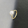 LynnHaven Linmin SKY Parallel Universe Akoya Seawater Pearl 18K Gold Diamond Ring Gift