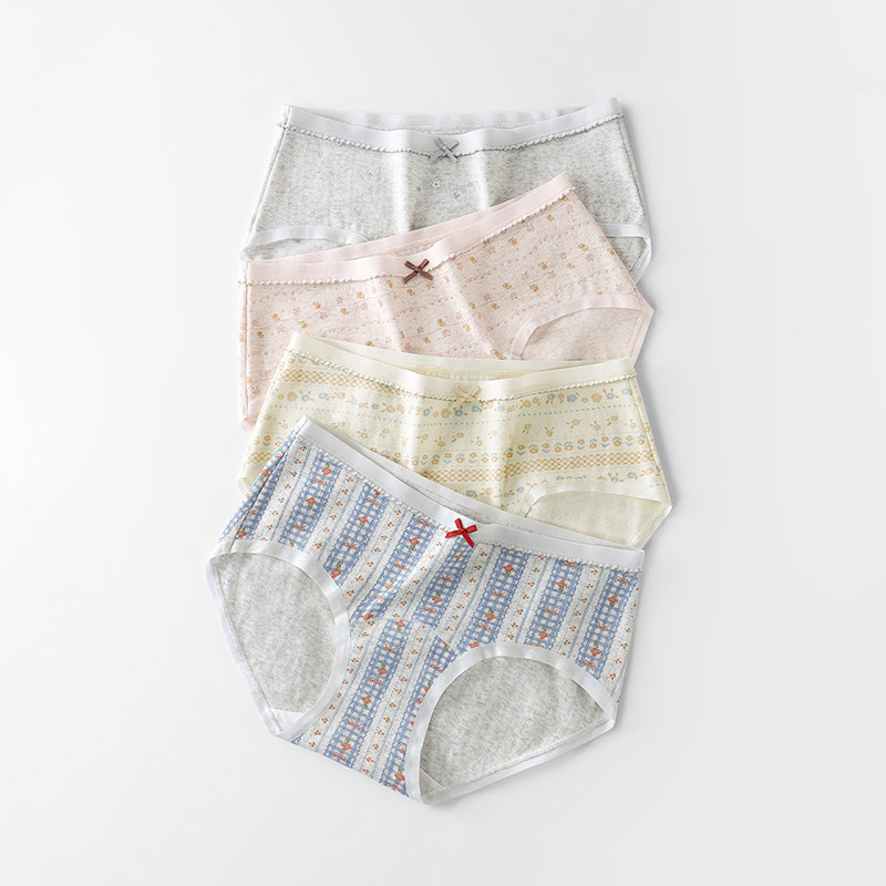 英国lobesli内裤女士a类纯棉抗菌裆少女中腰包臀透气三角短裤,淘宝优惠券,粉丝福利购,淘宝优惠卷