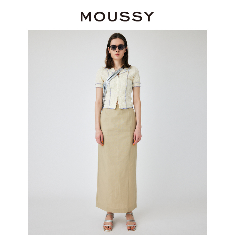 MOUSSY 2023春夏新品日系慵懒风肌理感拉链衬衫女010GS780-1240 - 图2