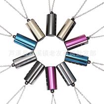 Stock Source 5 Color necklace small harmonica Circular 4 holes Music Mini Organ Children Birthday Gift