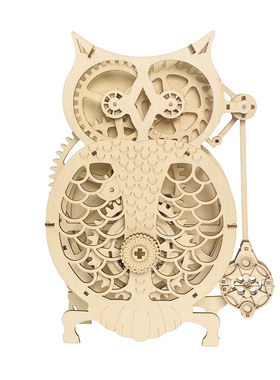 时钟解压拼装玩具手工diy立体摆钟儿童3d益智拼图创意摆件定制