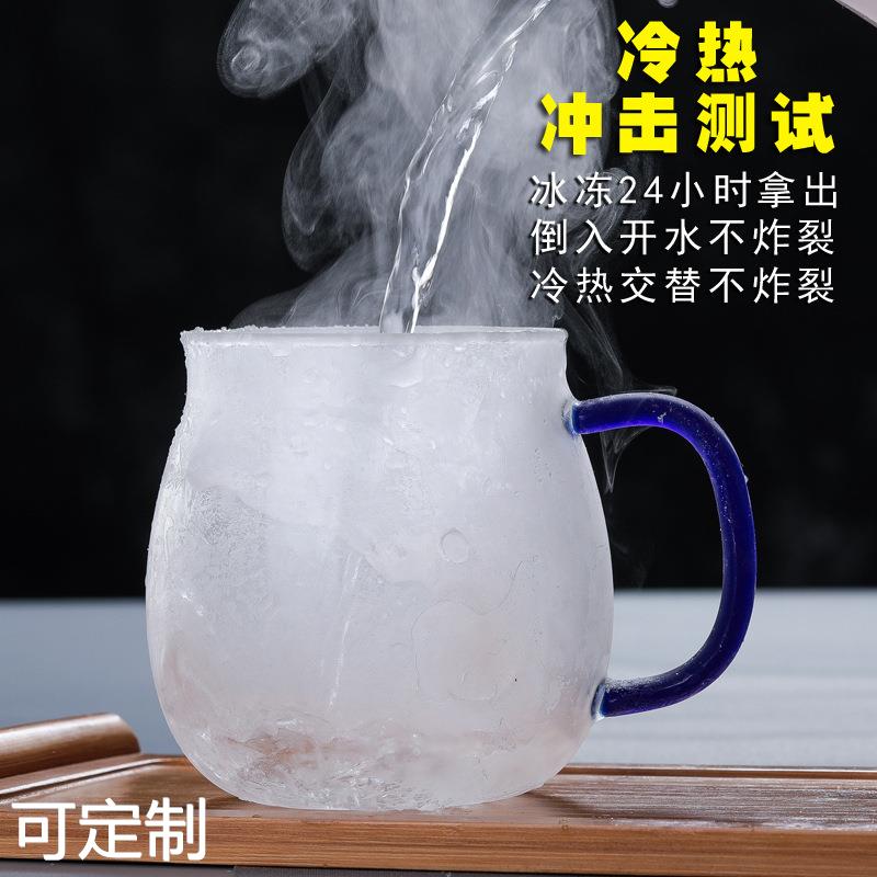 加厚玻璃杯水杯不锈钢盖透明杯子家用水杯泡茶带盖花茶杯 - 图2