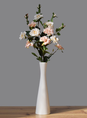 简约白色陶瓷插花瓶水养百合玫瑰鲜花花器客厅摆件电视柜腊梅装饰