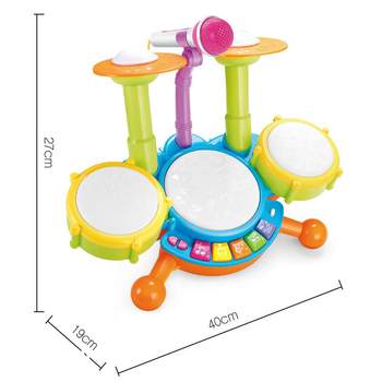 ເດັກນ້ອຍ Jazz Drum Toy ເດັກນ້ອຍ Early Education Education Toy Cool Music Drum Percussion Instrument ໂຮງງານຂາຍໂດຍກົງ