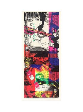 Death NYC美金限量版画女孩喷漆罐装饰画客厅卧室桌面摆件摆台