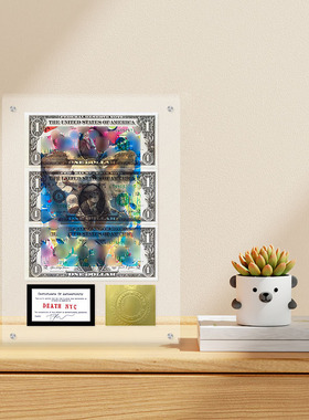 deathnyc美金限量版画客厅卧室潮流装饰画动漫卡通桌面摆件摆台