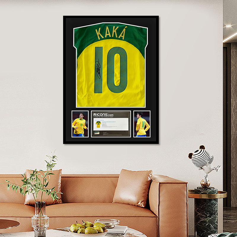 卡卡 亲笔签名 2024赛季切巴西国家队球衣 icons证书 精装裱,淘宝优惠券,粉丝福利购,淘宝优惠卷