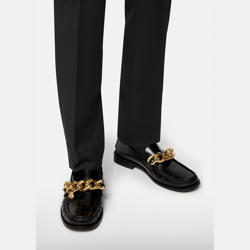 VERSACE/Van Simi Tussauds Мужские повседневные кожаные туфли Lefu обувь